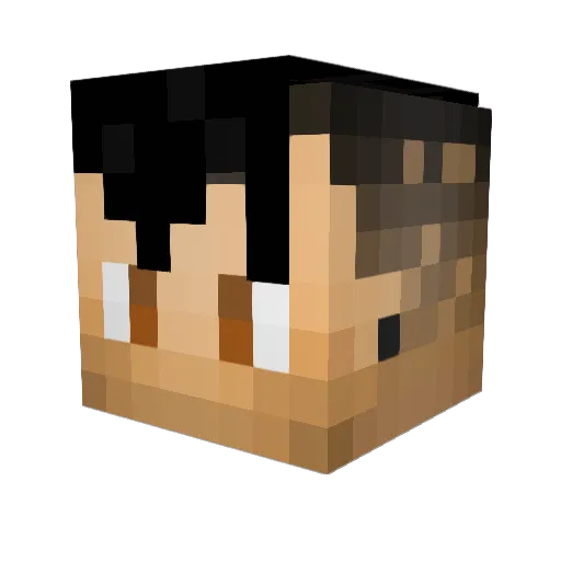 JesusNazare Minecraft avatar head, 3D render