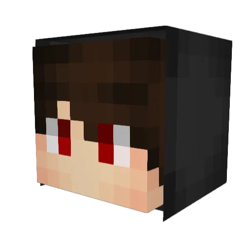 JesusTWD Minecraft avatar head, 3D render