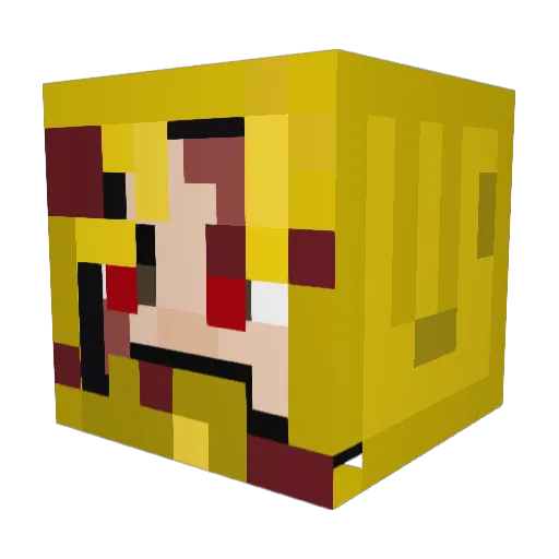JesusWaaaaaah Minecraft avatar head, 3D render