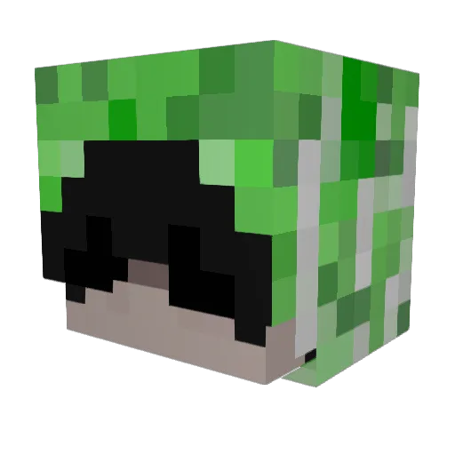 JesusWarProphet Minecraft avatar head, 3D render