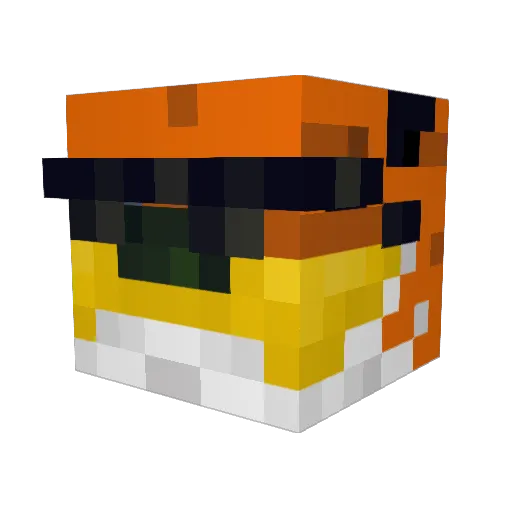 Jesus_7 Minecraft avatar head, 3D render
