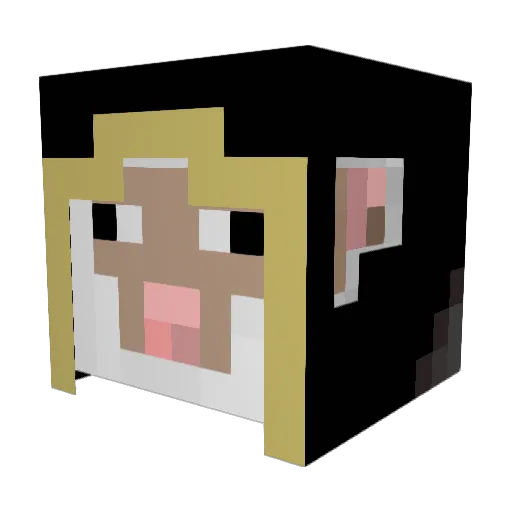 Jesus_9z Minecraft avatar head, 3D render