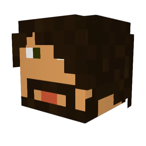 Jesus_Gav Minecraft avatar head, 3D render