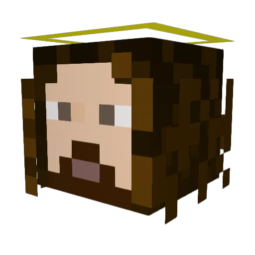 Jesus_Te_love Minecraft avatar head, 3D render