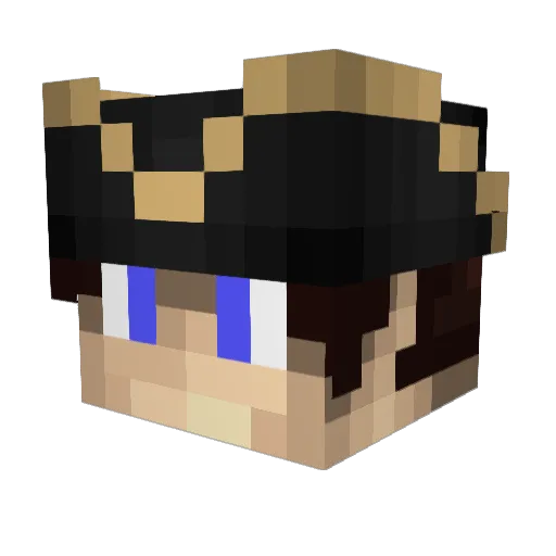 Jesus_V2 Minecraft avatar head, 3D render