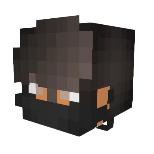 Jesusano Minecraft avatar head, 3D render