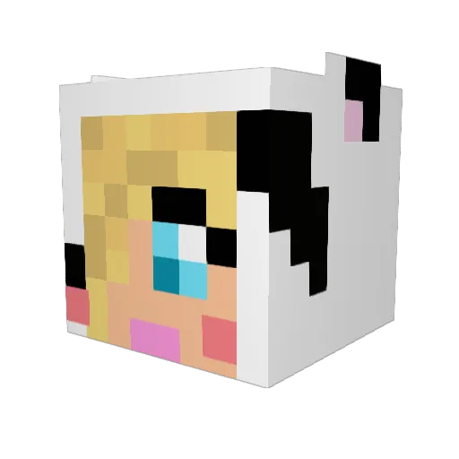 JesusaurousRex Minecraft avatar head, 3D render