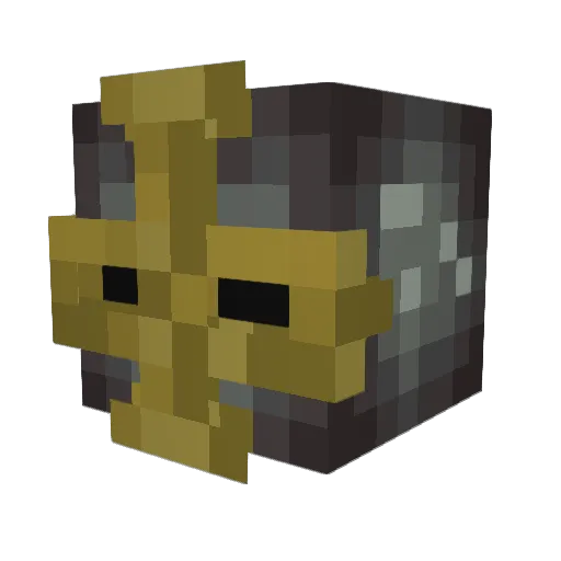 Jesusel Minecraft avatar head, 3D render