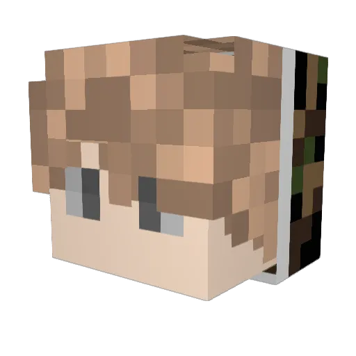 Jesuszavala7 Minecraft avatar head, 3D render