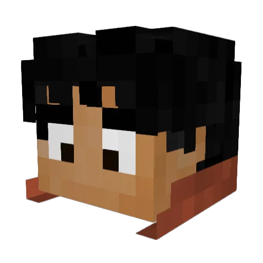 JesxsArt Minecraft avatar head, 3D render