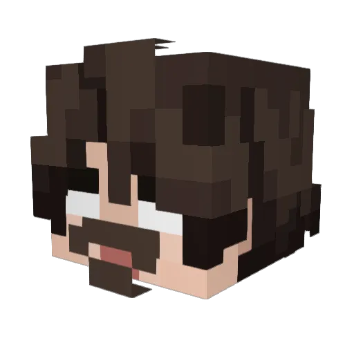 Jeszcze Minecraft avatar head, 3D render