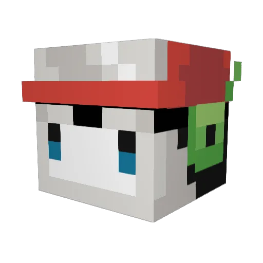 Jet2k5 Minecraft avatar head, 3D render