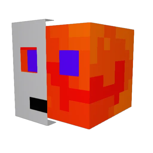 Jet501 Minecraft avatar head, 3D render