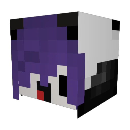 JetAsta Minecraft avatar head, 3D render