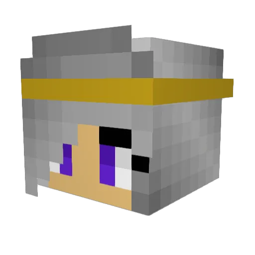JetMinecraft942 Minecraft avatar head, 3D render