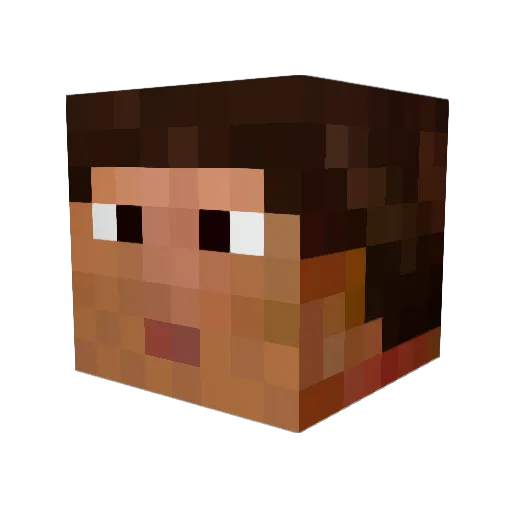 Jeteljoker Minecraft avatar head, 3D render