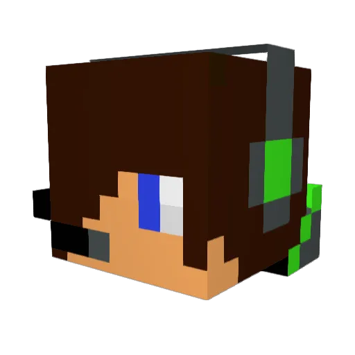 Jeter2004 Minecraft avatar head, 3D render