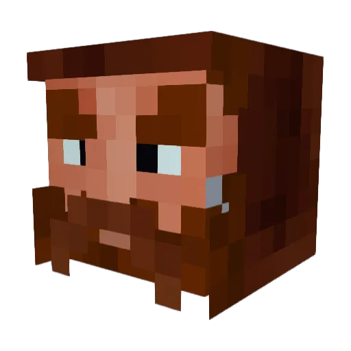 Jetfire21 Minecraft avatar head, 3D render