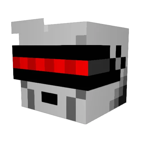 JethPower Minecraft avatar head, 3D render