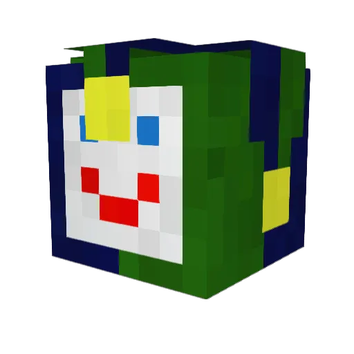 Jethcon2000 Minecraft avatar head, 3D render