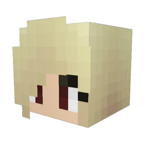 Jethiah Minecraft avatar head, 3D render