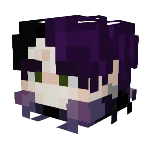 Jeti_ Minecraft avatar head, 3D render