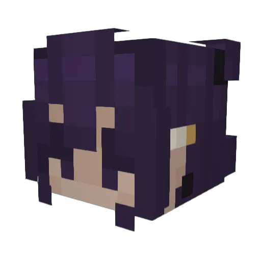 Jetix Minecraft avatar head, 3D render