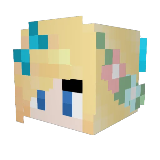 Jetman739 Minecraft avatar head, 3D render