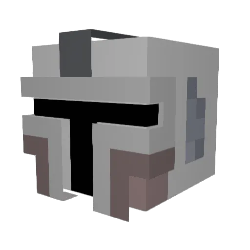 Jetrics Minecraft avatar head, 3D render