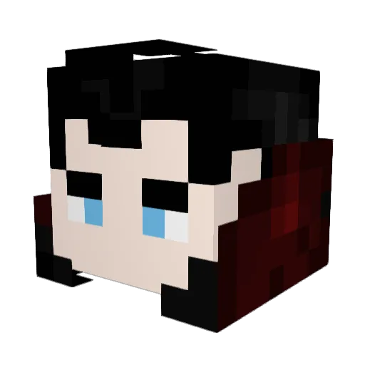 Jetrman Minecraft avatar head, 3D render
