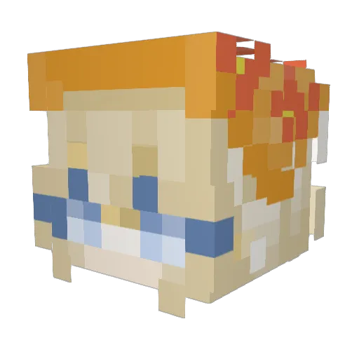 JetsNotBread Minecraft avatar head, 3D render