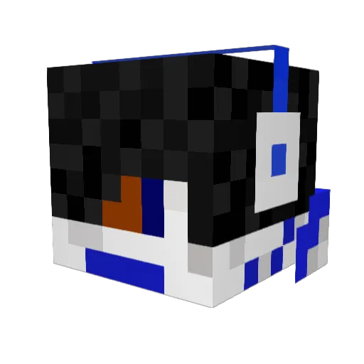 Jetsetskyking Minecraft avatar head, 3D render