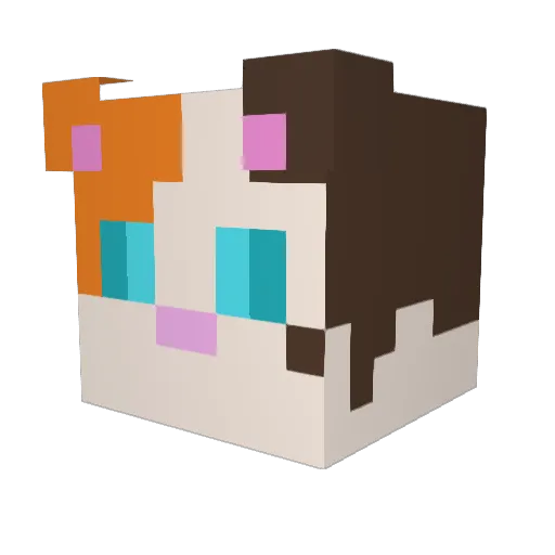 Jetstofly Minecraft avatar head, 3D render