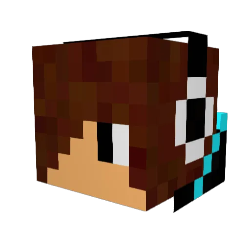 Jetstream0301 Minecraft avatar head, 3D render