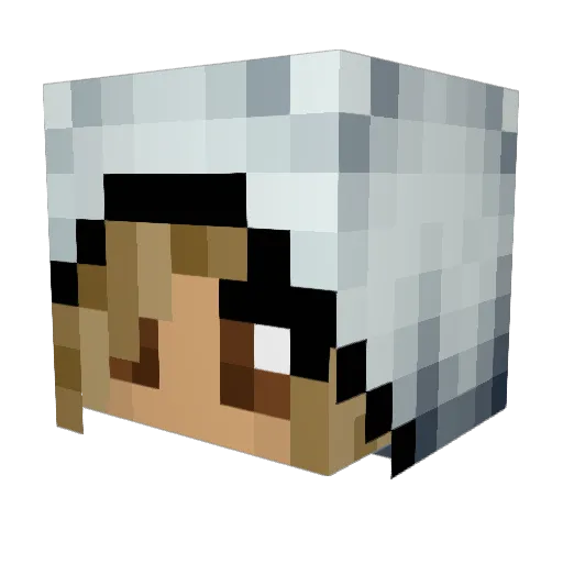 JettEverly Minecraft avatar head, 3D render