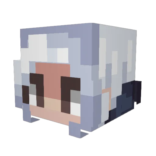 JettOCE Minecraft avatar head, 3D render