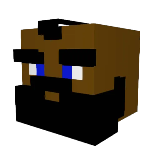 Jett_Div Minecraft avatar head, 3D render