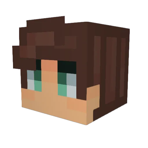 Jetterboy Minecraft avatar head, 3D render