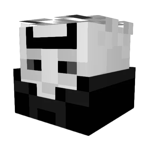 Jettexas Minecraft avatar head, 3D render