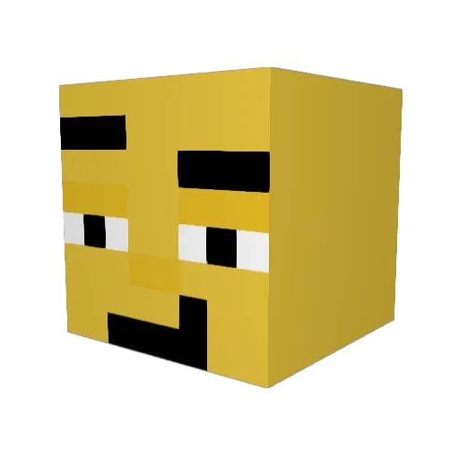 Jetthrone321 Minecraft avatar head, 3D render