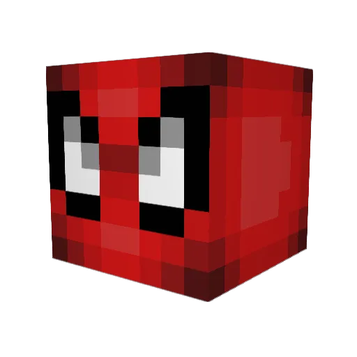 Jettiee Minecraft avatar head, 3D render