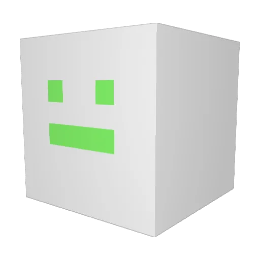 Jettika Minecraft avatar head, 3D render