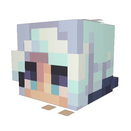 JettmainHere Minecraft avatar head, 3D render