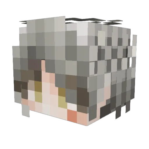 Jettman737 Minecraft avatar head, 3D render