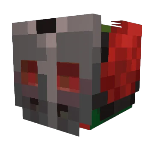 JettyBlue Minecraft avatar head, 3D render