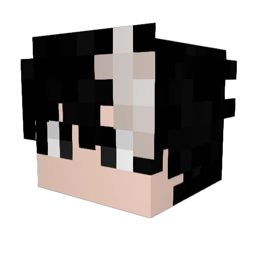 Jettzx Minecraft avatar head, 3D render