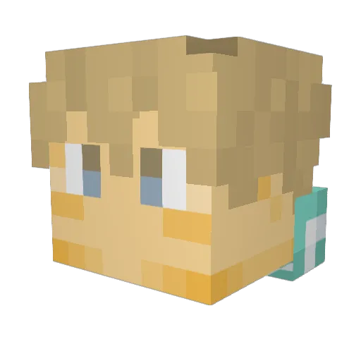 Jetx99 Minecraft avatar head, 3D render