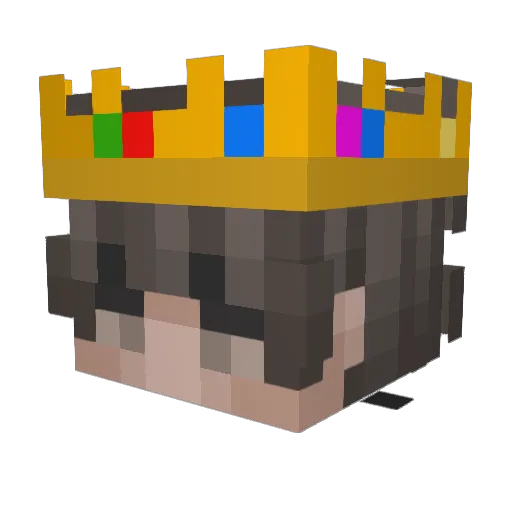 JeudenMan Minecraft avatar head, 3D render