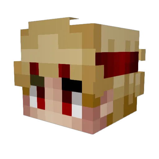 Jeuice Minecraft avatar head, 3D render