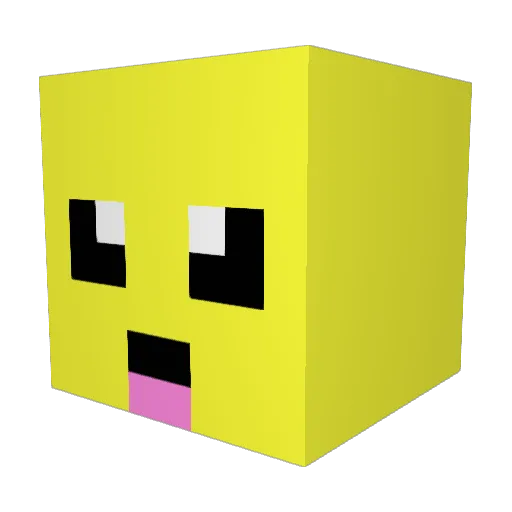 JeulGameUzer Minecraft avatar head, 3D render